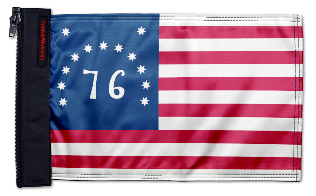 Bennington 12"x18" Forever Wave Flag for Golf Carts