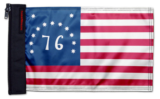 Bennington 12"x18" Forever Wave Flag for Golf Carts