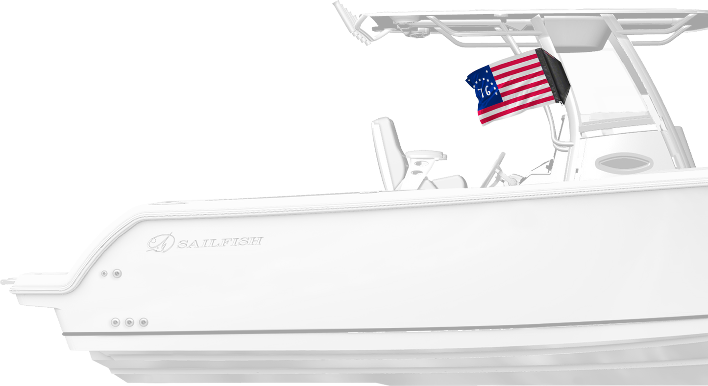 Bennington 12"x18" Forever Wave Flag for Boats
