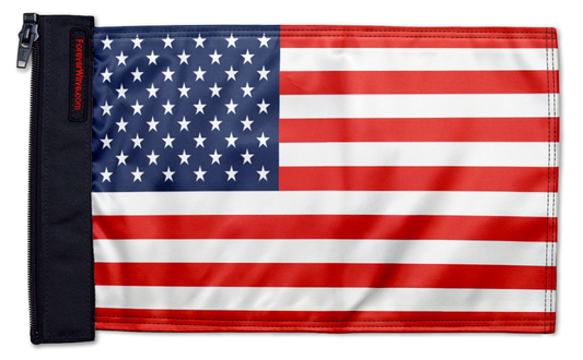 USA Ol' Glory - The Stars and Stripes 12"x18" Forever Wave Flag for Boats