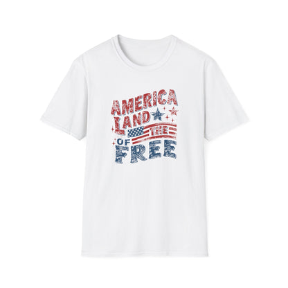 America Land of the Free Patriotic T-Shirt