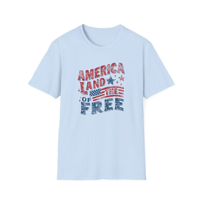 America Land of the Free Patriotic T-Shirt