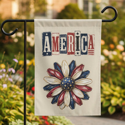 America's 250 Garden Flag | Patriotic Daisey